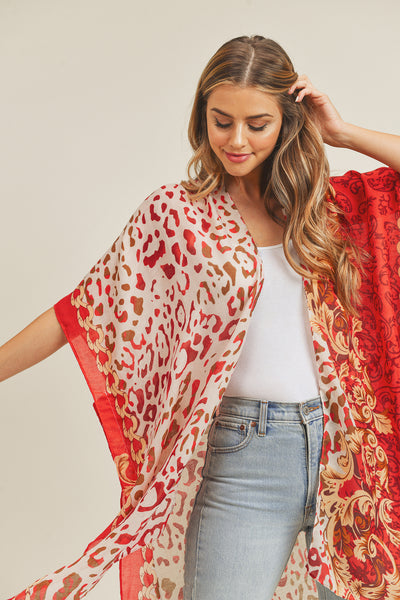 BOHO LEOPARD KIMONO