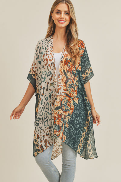 BOHO LEOPARD KIMONO