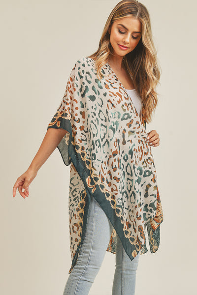 BOHO LEOPARD KIMONO