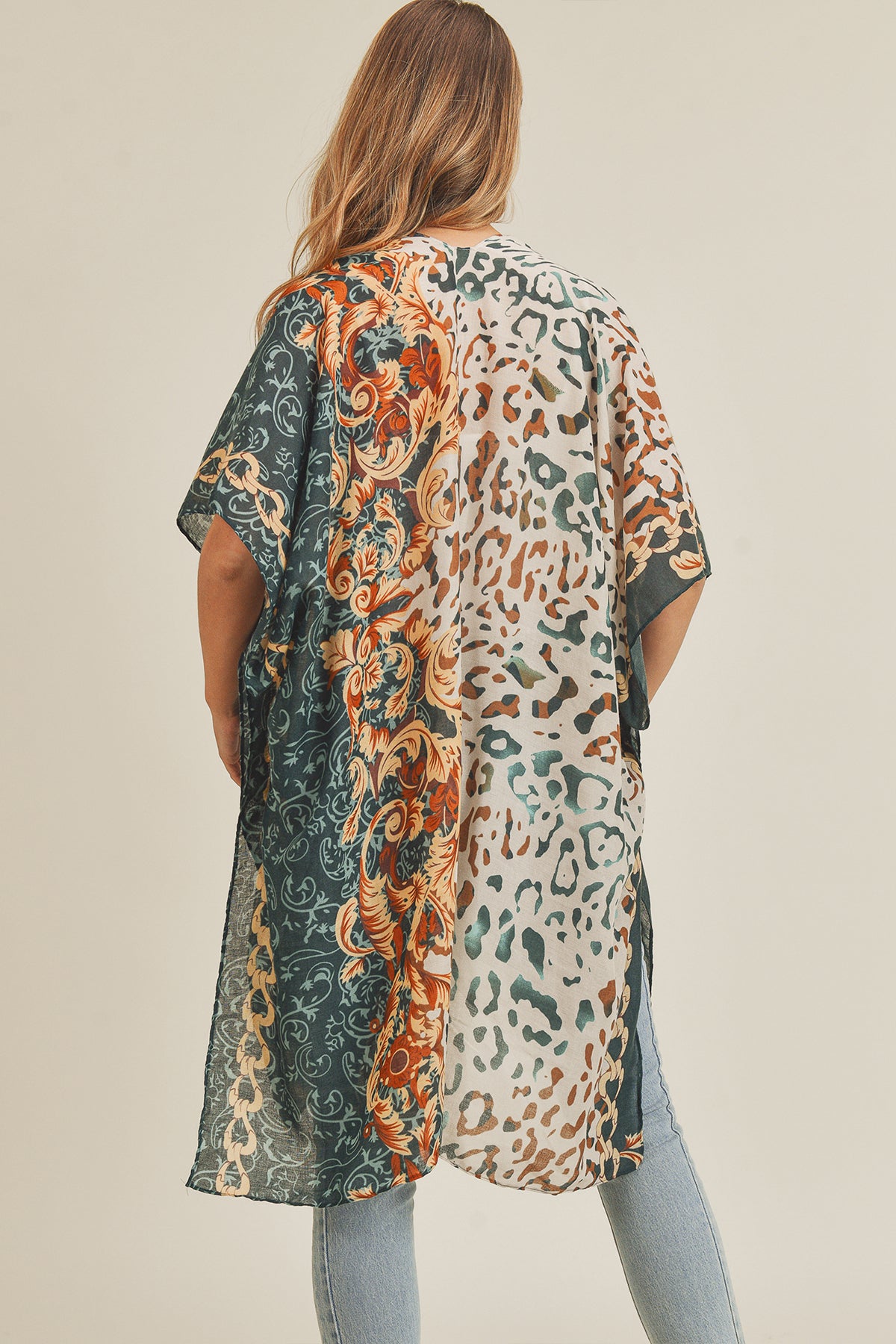 BOHO LEOPARD KIMONO