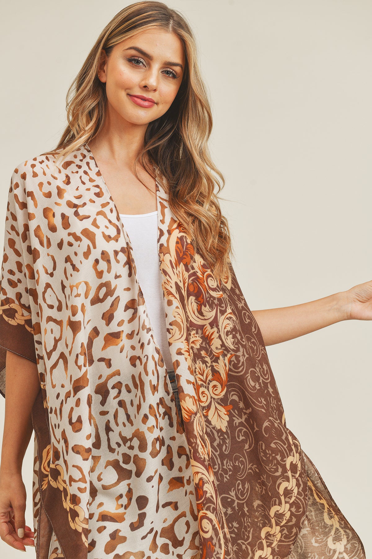 BOHO LEOPARD KIMONO