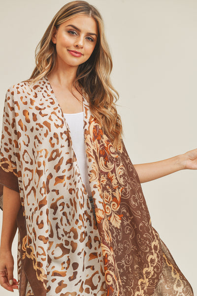 BOHO LEOPARD KIMONO