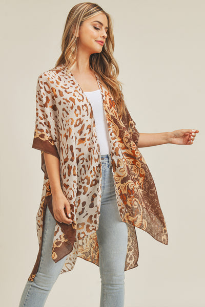 BOHO LEOPARD KIMONO