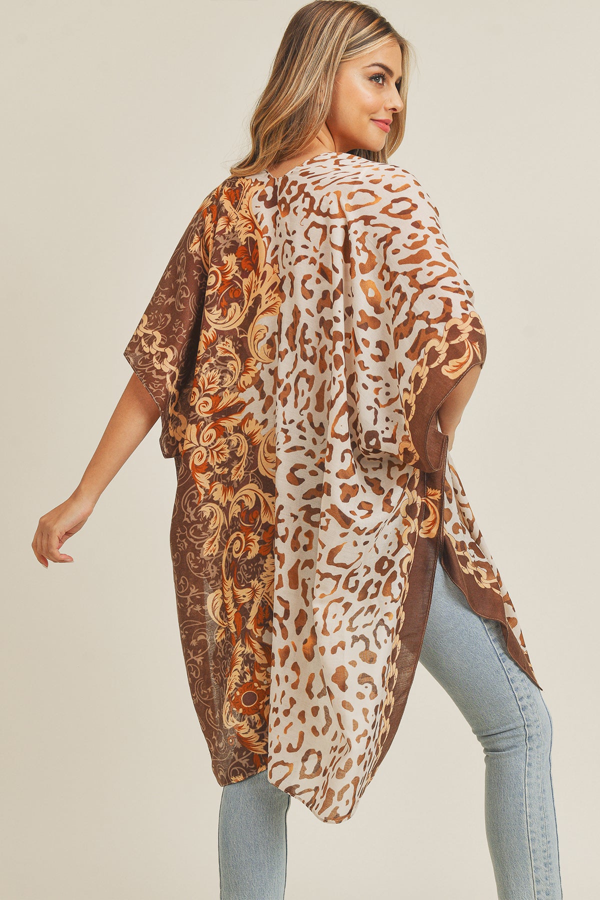 BOHO LEOPARD KIMONO