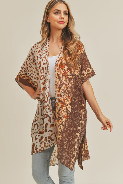 BOHO LEOPARD KIMONO
