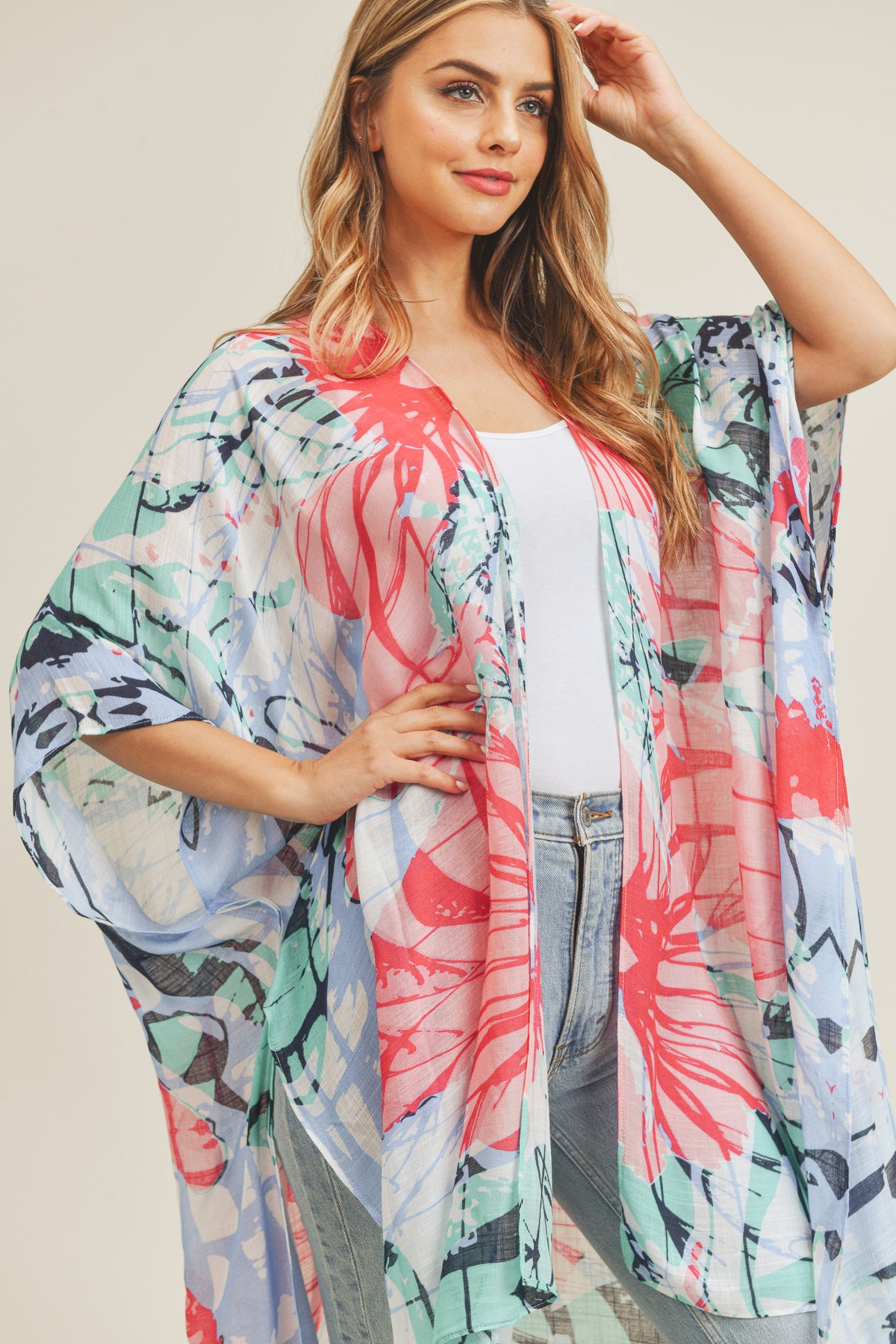 BIG FLOWER KIMONO