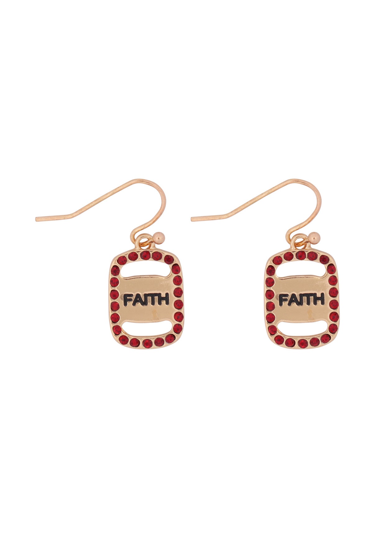 FAITH ETCHED DROP EARRINGS