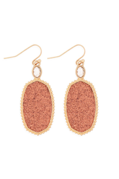 FACETED DROP EARRINGS/6PAIRS (NOW $1.25 ONLY!)