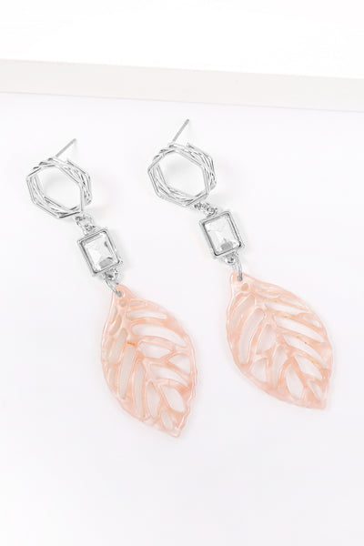 CAST LEAF LINK DROP EARRINGS/6PAIRS (NOW $0.50 ONLY!)