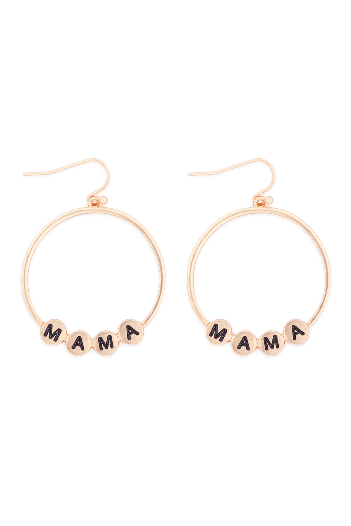 CHARM HOOP DROP EARRINGS