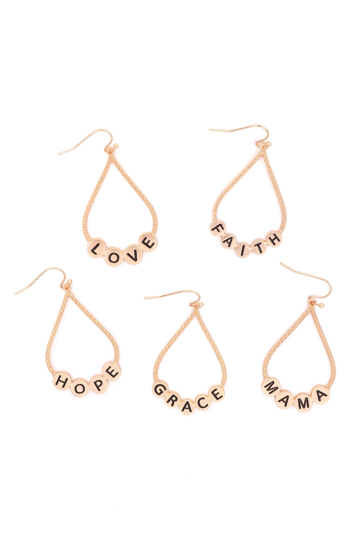 GRACE CHARM TEARDROP EARRINGS