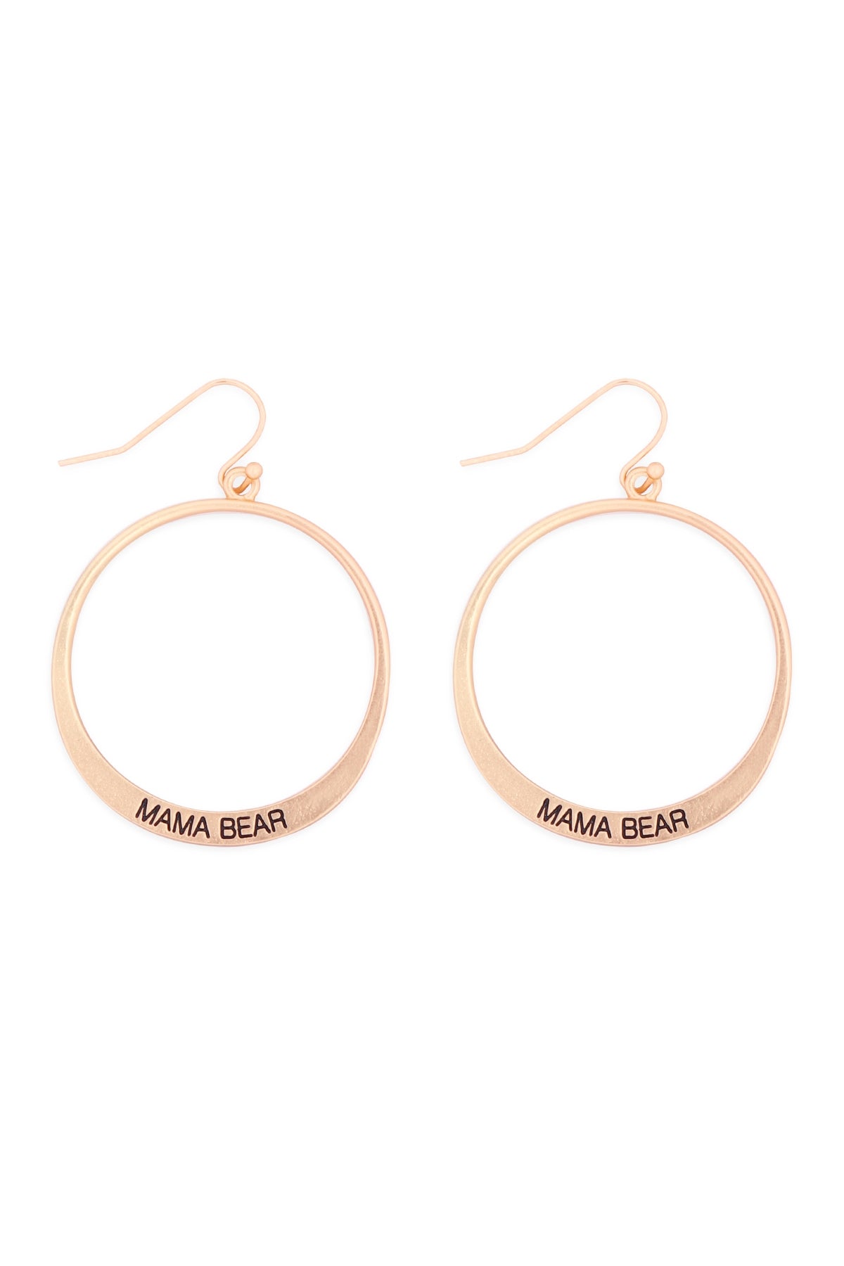 MAMA PINCHED HOOP DROP EARRINGS