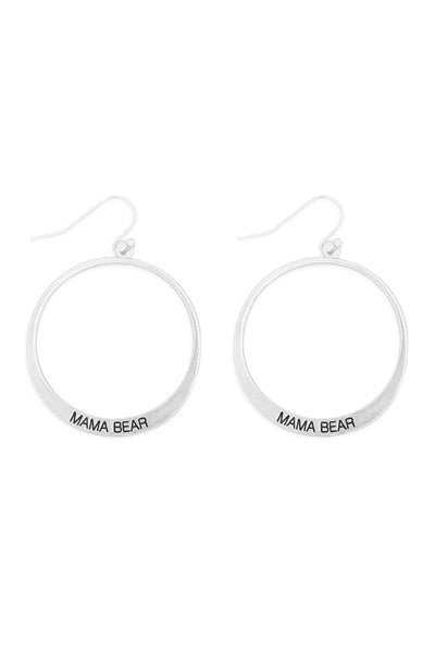 MAMA PINCHED HOOP DROP EARRINGS