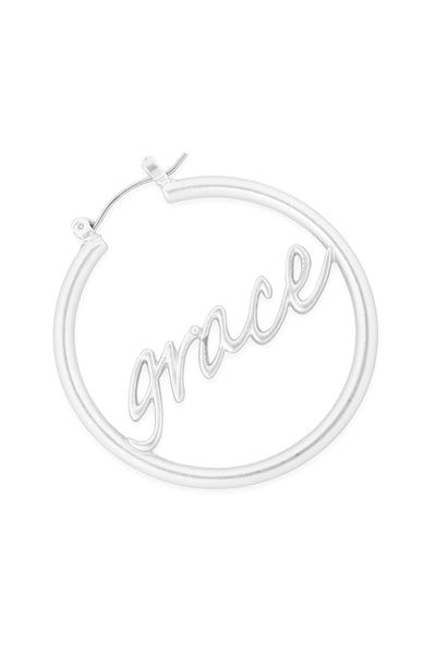 "GRACE" LETTER HOOP LATCH