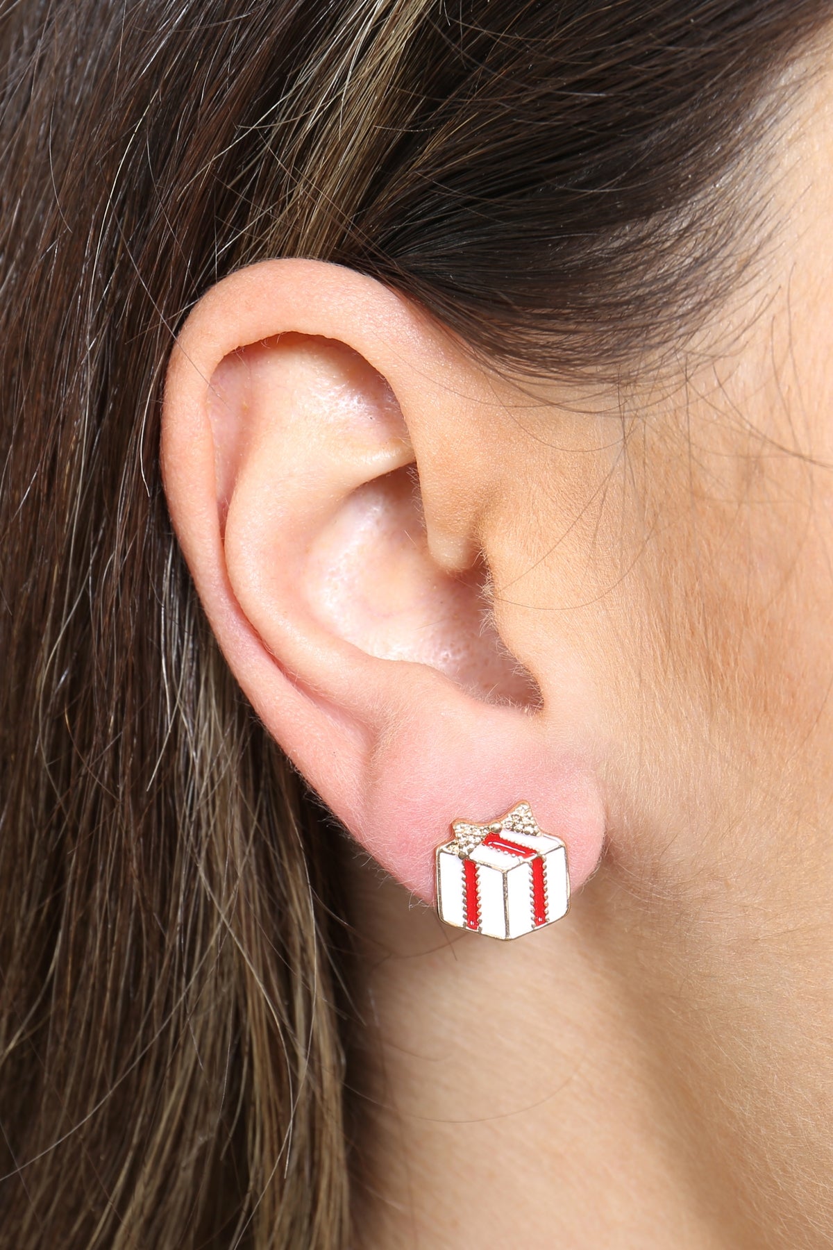 XMAS SANTA GIFT ASSORTED STUD EARRINGS SET