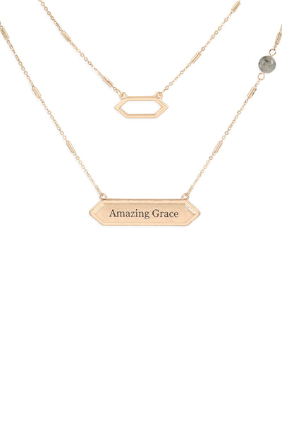 AMAZING GRACE PENDANT NECKLACE