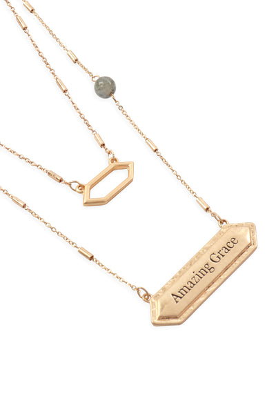 AMAZING GRACE PENDANT NECKLACE