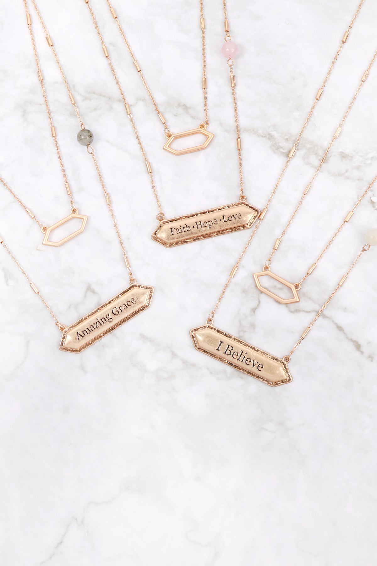 FAITH HOPE LOVE PENDANT NECKLACE (NOW $1.50 ONLY!)
