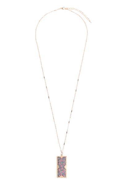 FLORAL CHARM PENDANT NECKLACE