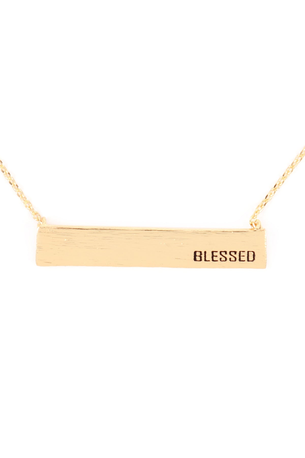 " BLESSED" CUSTOM BAR NECKLACE  (NOW $1.75 ONLY!)