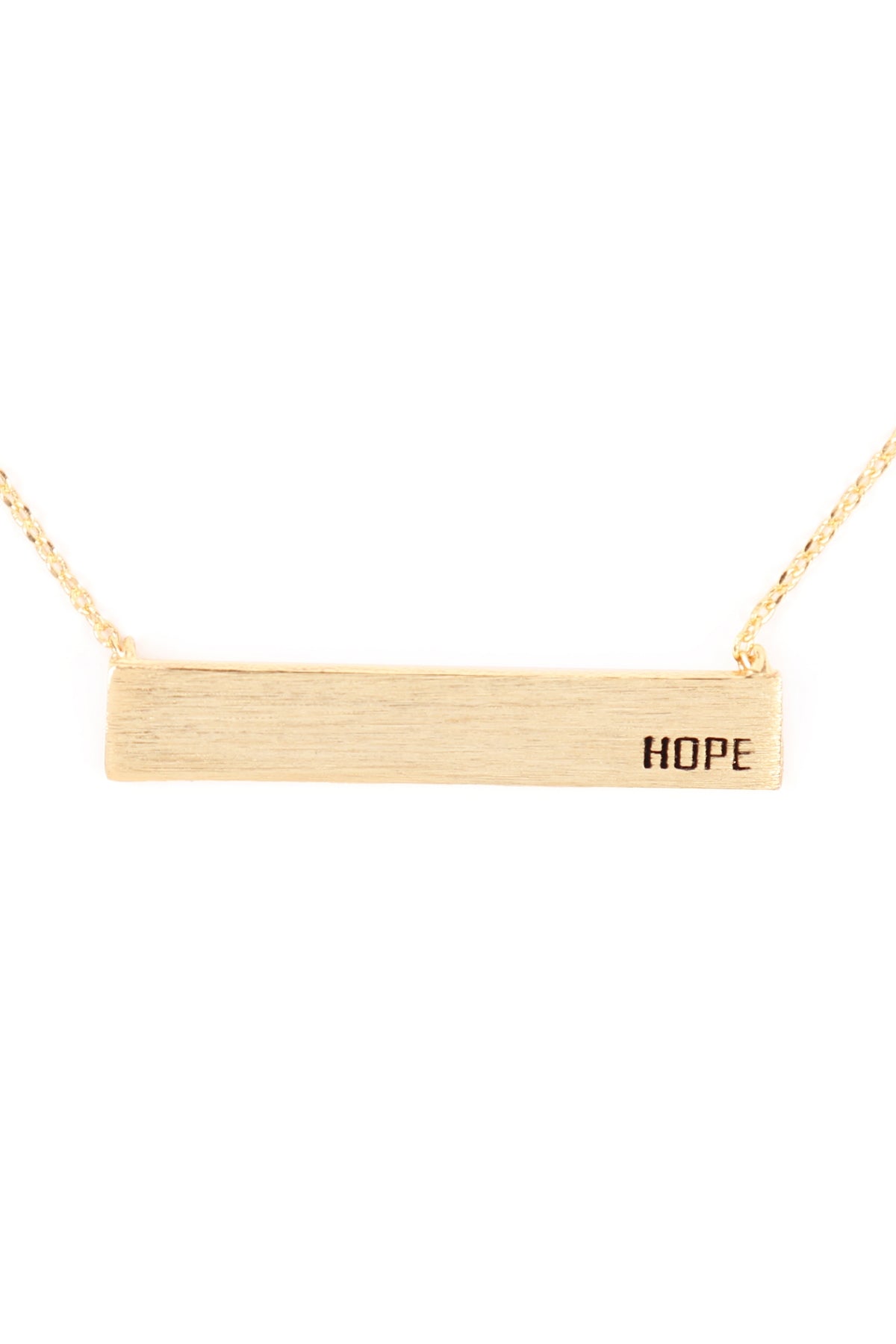 " HOPE" CUSTOM BAR NECKLACE/6PCS (NOW $1.75 ONLY!)