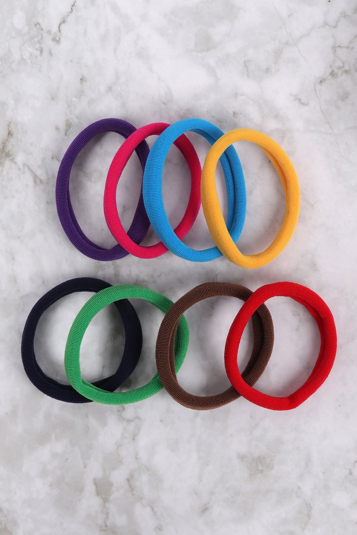 SET MULTICOLOR HAIR TIE HAIR ACCESSORIES/12PCS