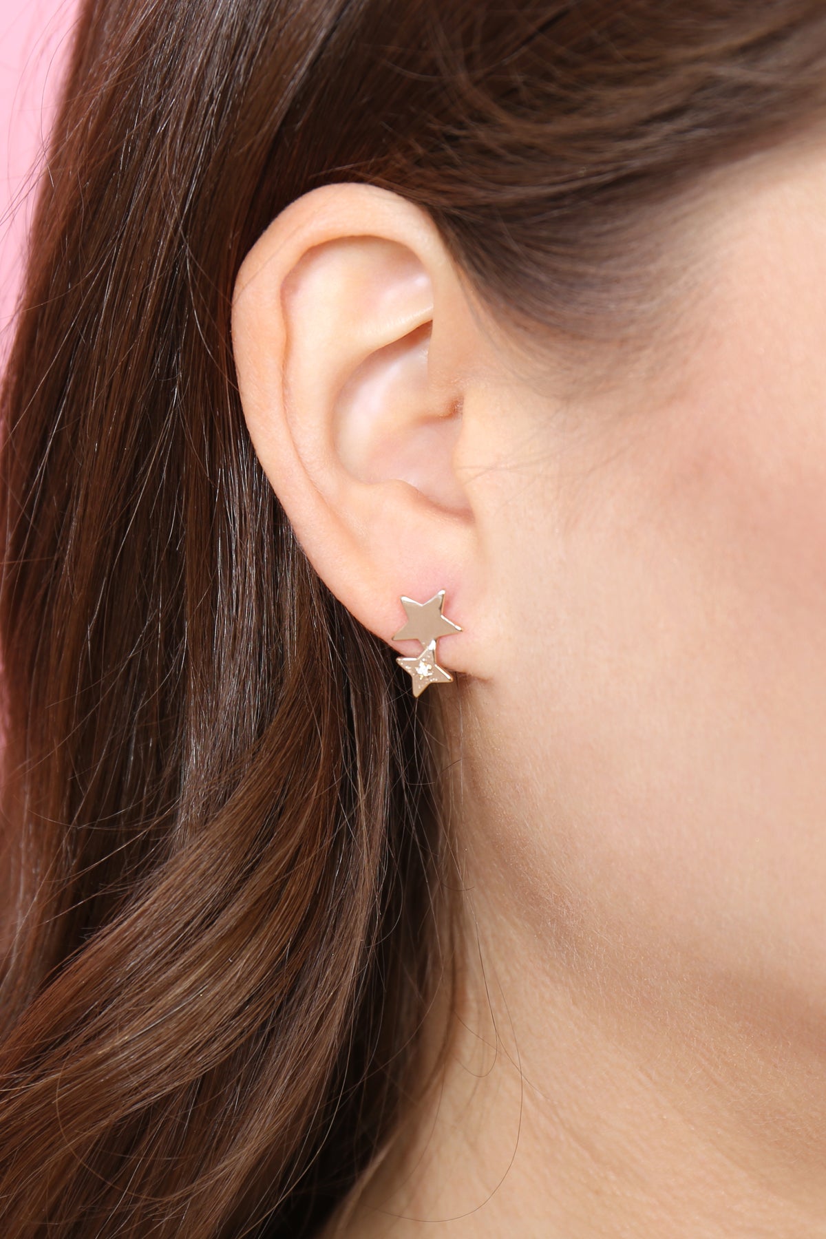 MINI DOUBLE STAR EARRINGS