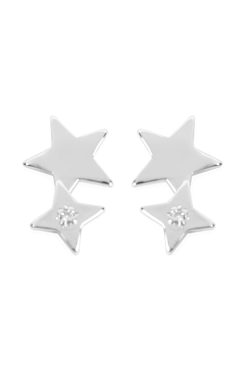 MINI DOUBLE STAR EARRINGS