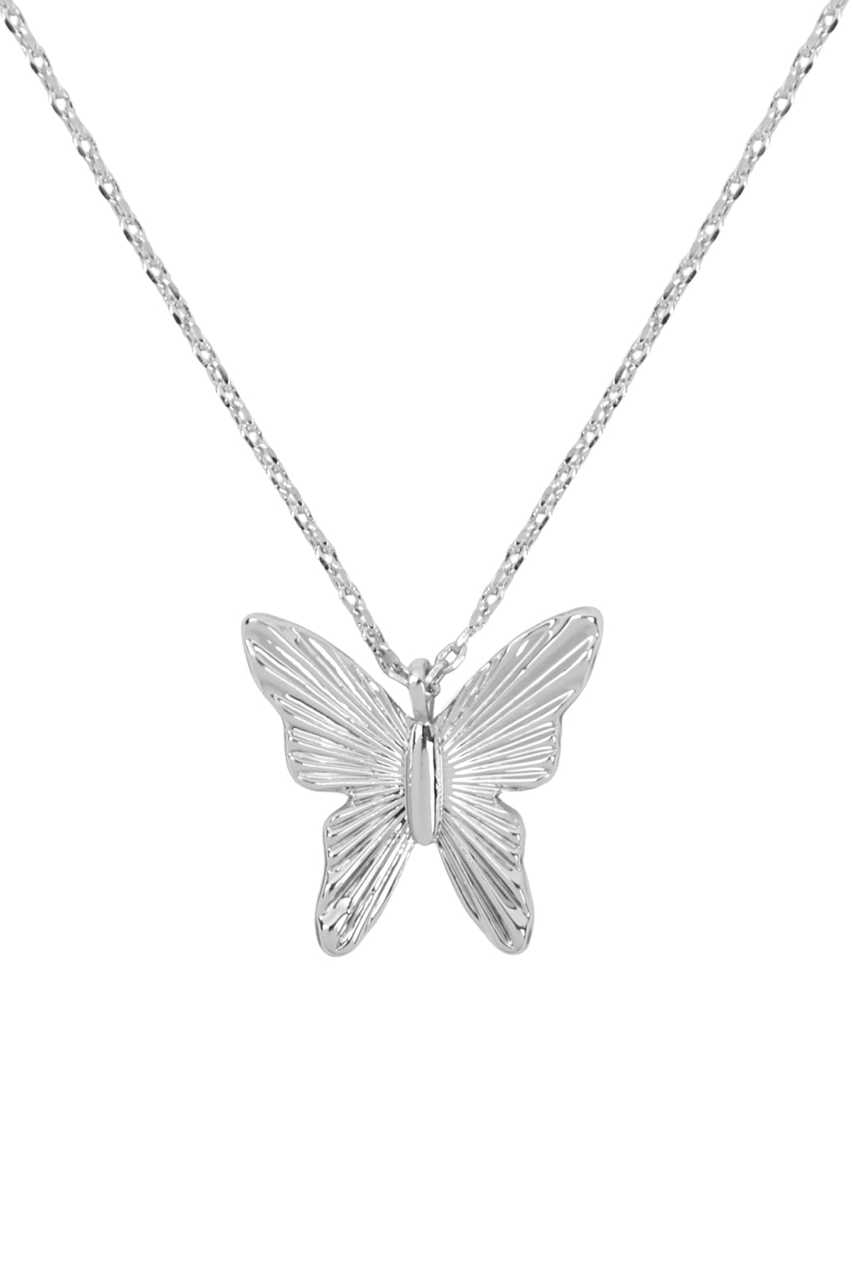 BUTTERFLY CAST PENDANT NECKLACE (NOW $1.00 ONLY!)