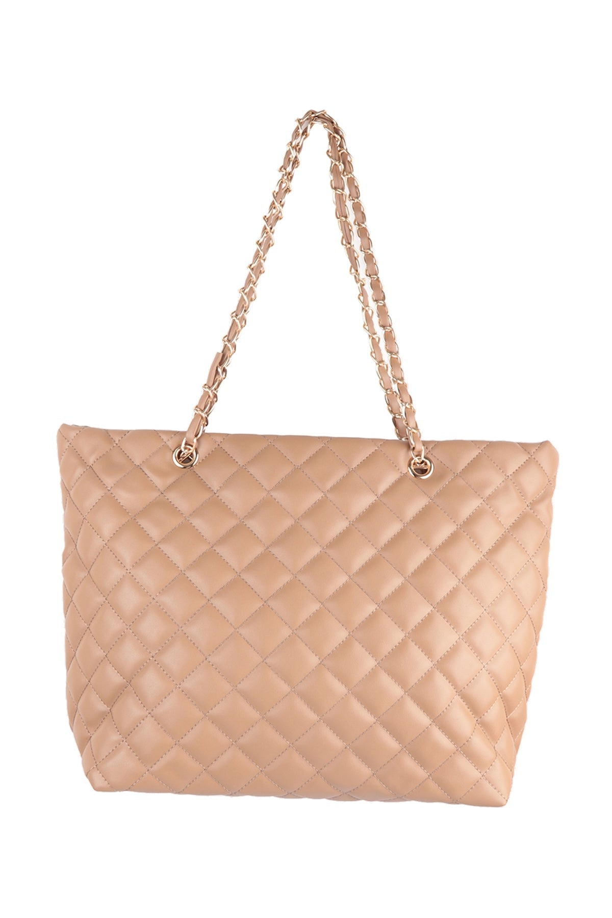 QUILTED DIAMOND PATTERN LEATHER FASHION HANDBAG/1PC