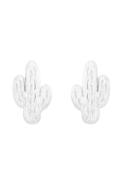 CACTUS CAST TEXTURED POST EARRINGS
