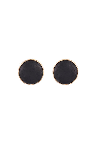 ROUND WOOD STUD EARRINGS (NOW $1.25 ONLY!)