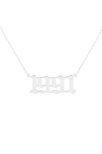 "1991" BIRTH YEAR PERSONALIZED NECKLACE