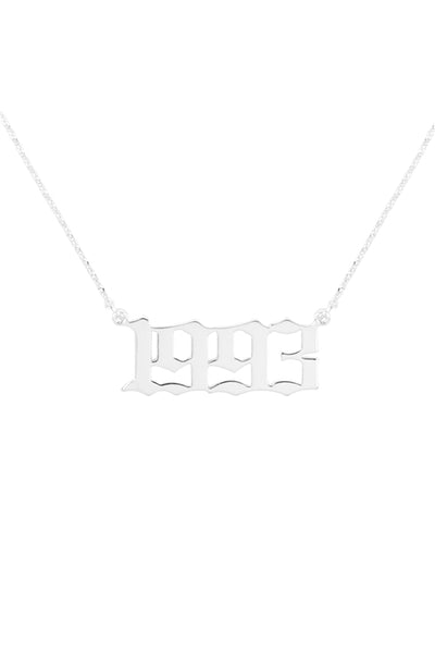 "1993" BIRTH YEAR PERSONALIZED NECKLACE