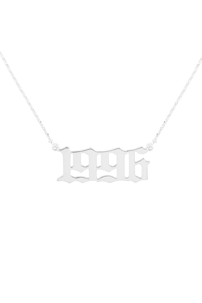 "1996" BIRTH YEAR PERSONALIZED NECKLACE