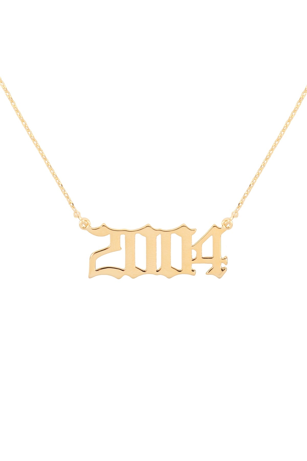"2004" BIRTH YEAR PERSONALIZED NECKLACE