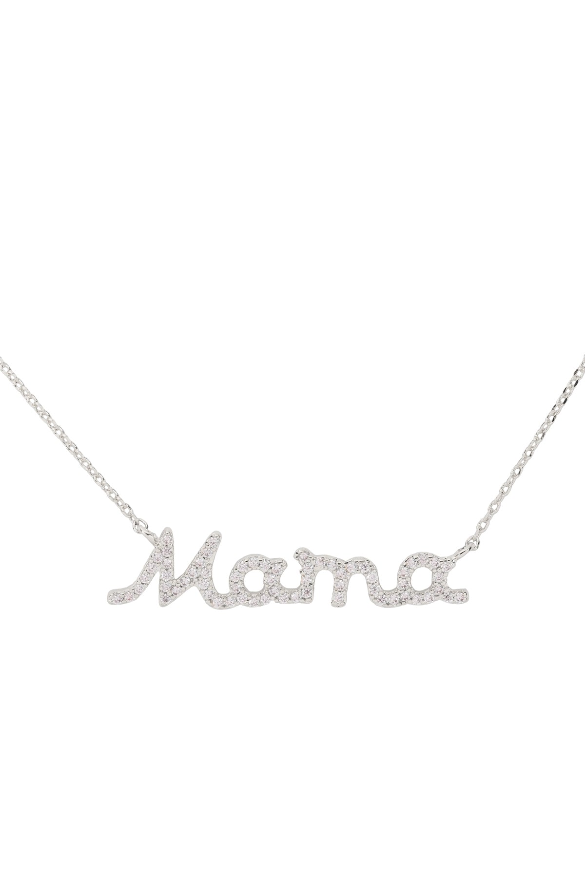 MAMA PAVE CUBIC ZIRCONIA INSPIRATIONAL NECKLACE (NOW $4.00 ONLY!)