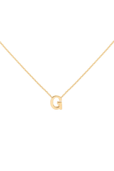 "G" INITIAL DAINTY CHARM NECKLACE