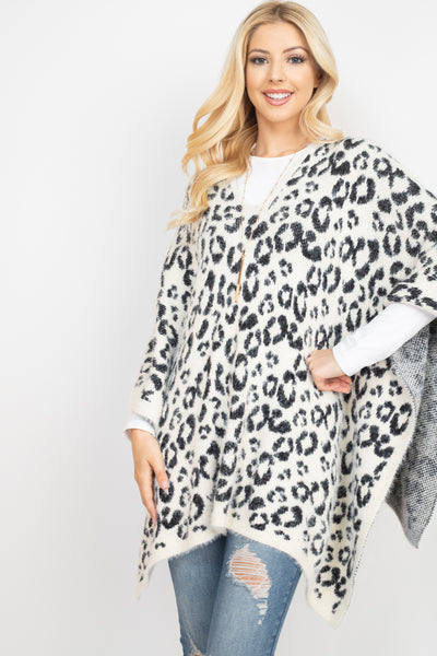 LEOPARD PRINT PONCHO (NOW $10.75 ONLY!)