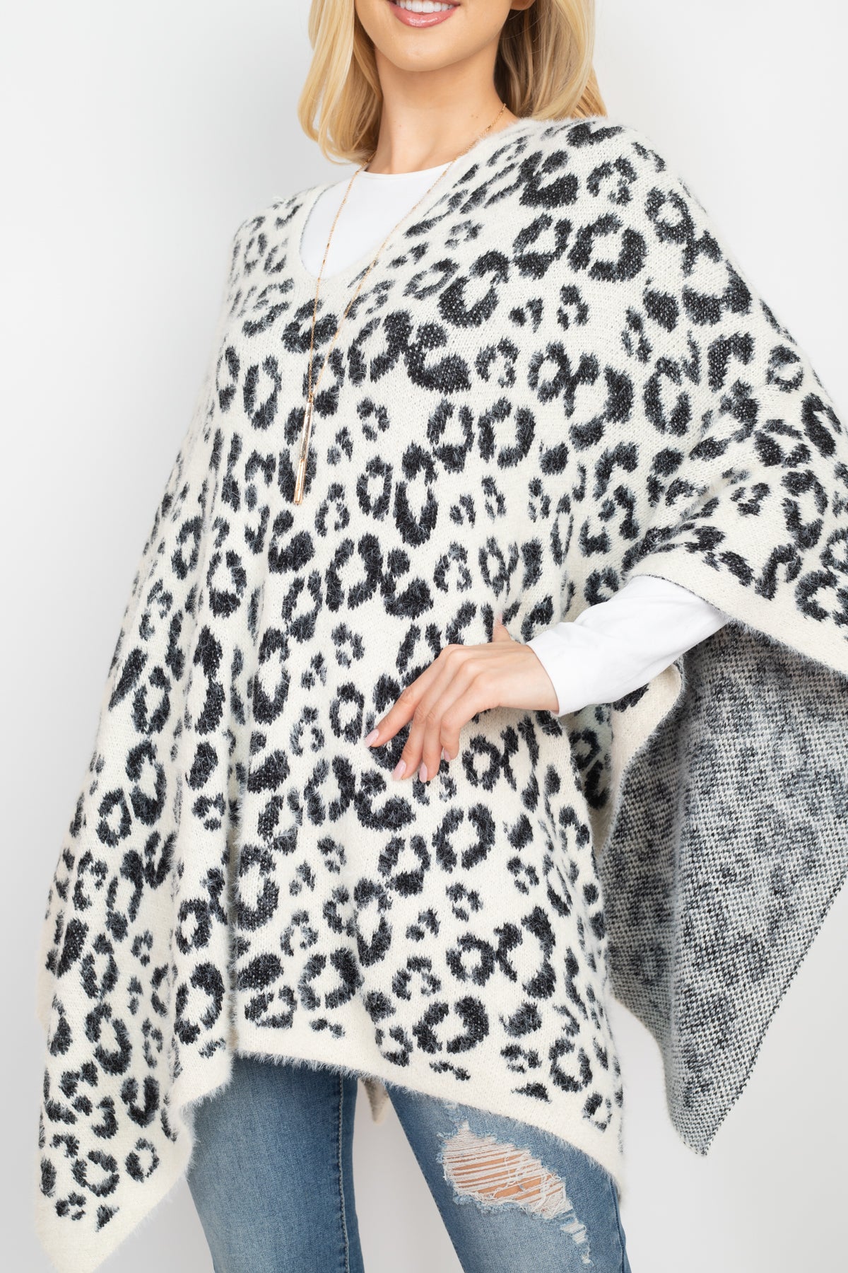 LEOPARD PRINT PONCHO (NOW $10.75 ONLY!)