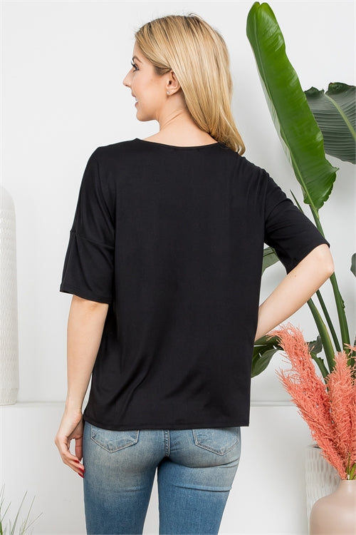 YMT20041-HALF SLEEVE BOAT NECK SOLID OVERSIZED TOP-1-2-2-2